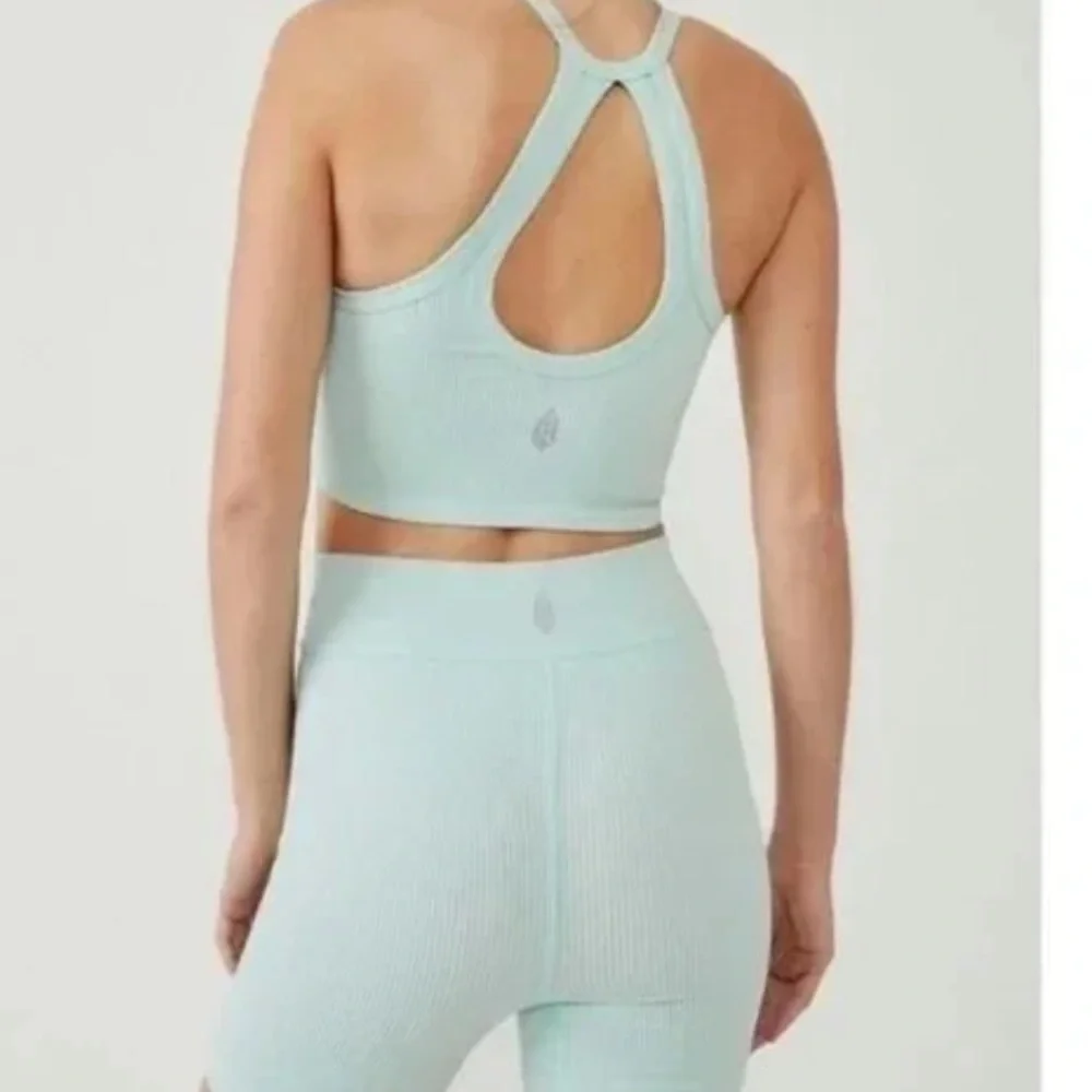 Free People Movement Free Throw Short in Turquoise Mint - Picture 4 of 4